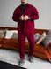 Чоловічий Вільний Замшевий Бордо Костюм  | Сорочка + Штани rb12 XL фото 8