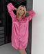 Жіноча сатинова піжама рожева, сорочка, S&ndash;XXXL, м&rsquo;який сатин 2006 фото 7