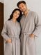 Вафельний парний халат унісекс сірий 100% бавовна S/M&ndash;2XL/3XL 1122 __2XL/3xl фото 1
