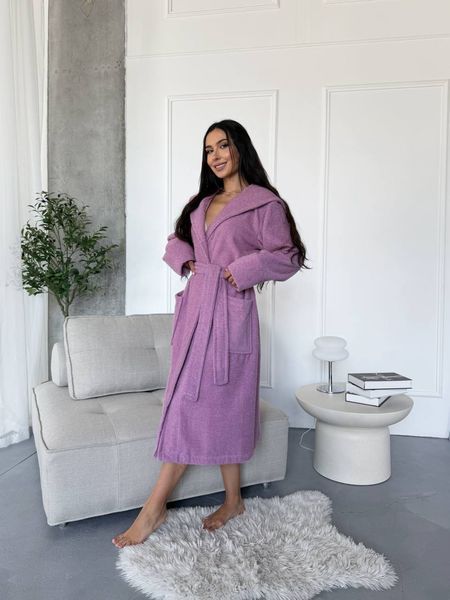 Жіночий білий махровий халат із 100% натуральної бавовни M/L&ndash;3XL 1130_XXL_XXXL фото